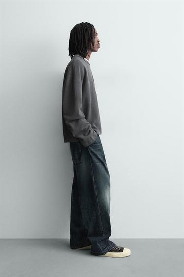 SWEAT STRUCTURÉ À INSCRIPTION IMPRIMÉE - Plomb de Zara - Image 3