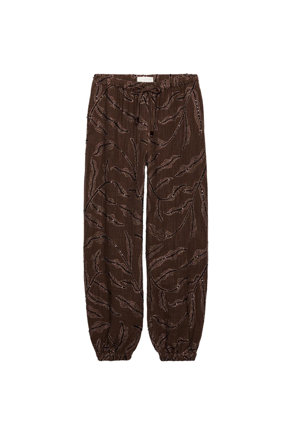 METALLIC THREAD SEQUIN BALLOON PANTS - image 3