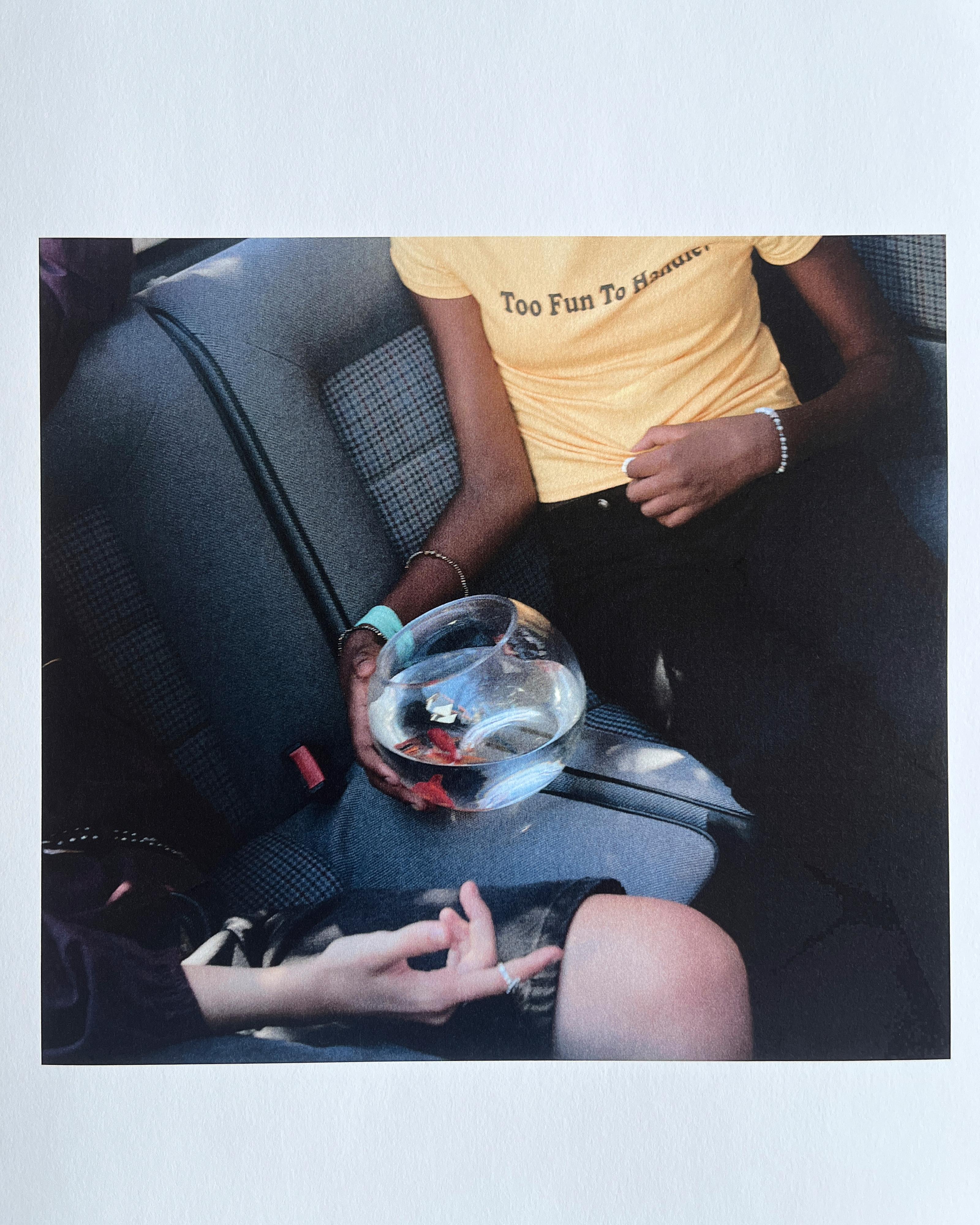 TEXT PRINT T-SHIRT — Yellow