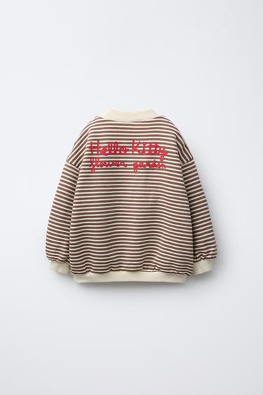 STRIPED HELLO KITTY © SANRIO SWEATSHIRT - Ecru by Zara - Image 1