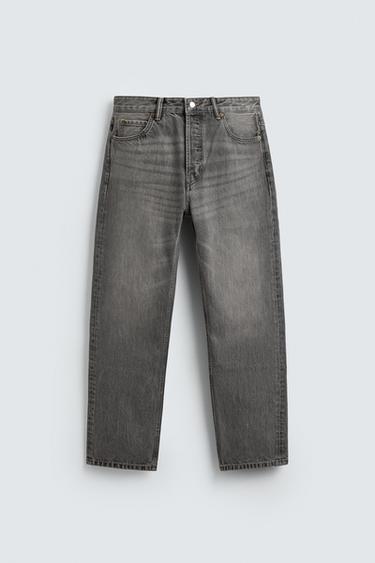 JEANS REGULAR FIT - Gris de Zara
