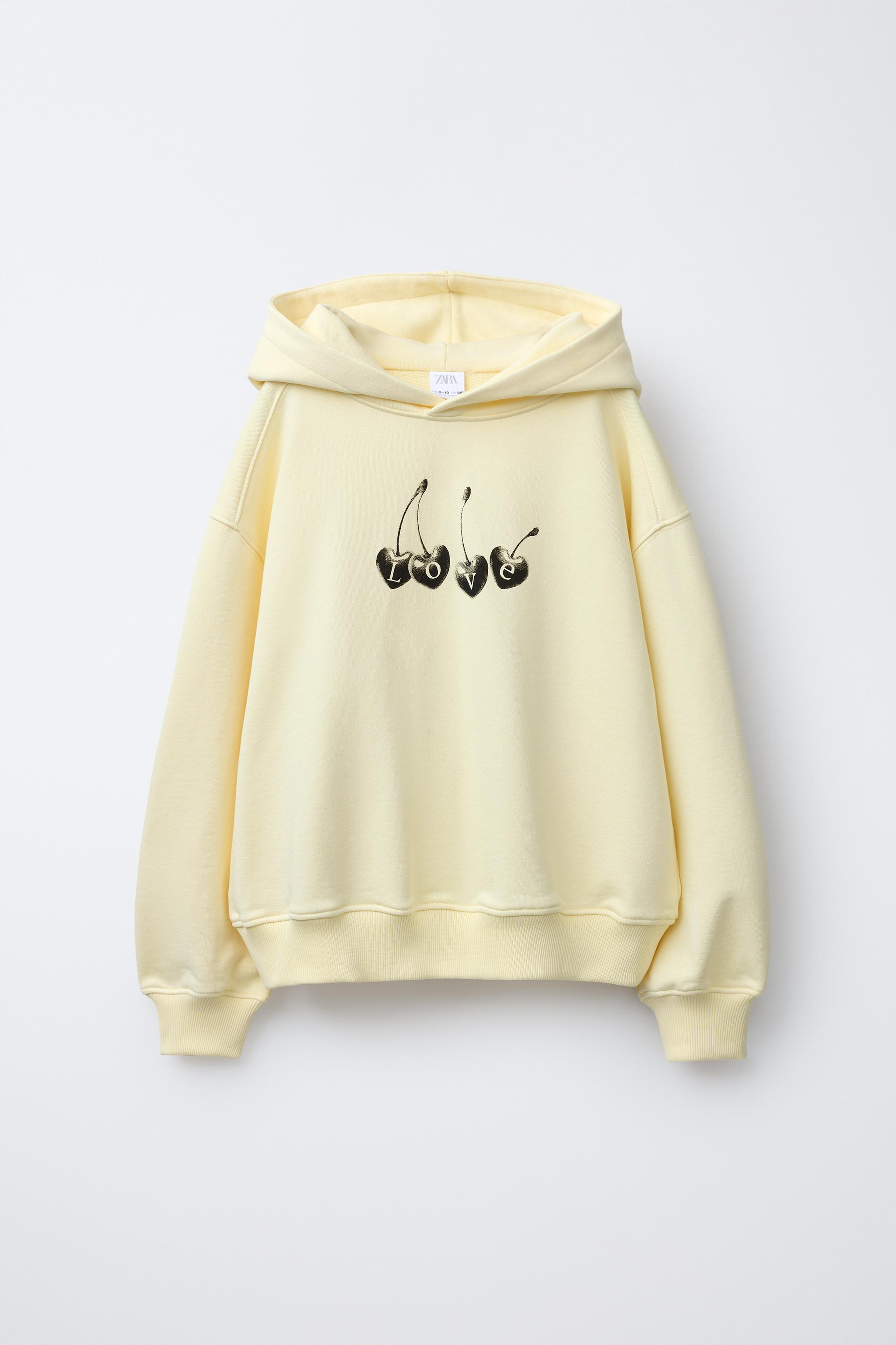CHERRY PRINT SWEATSHIRT - Yellow | ZARA United States
