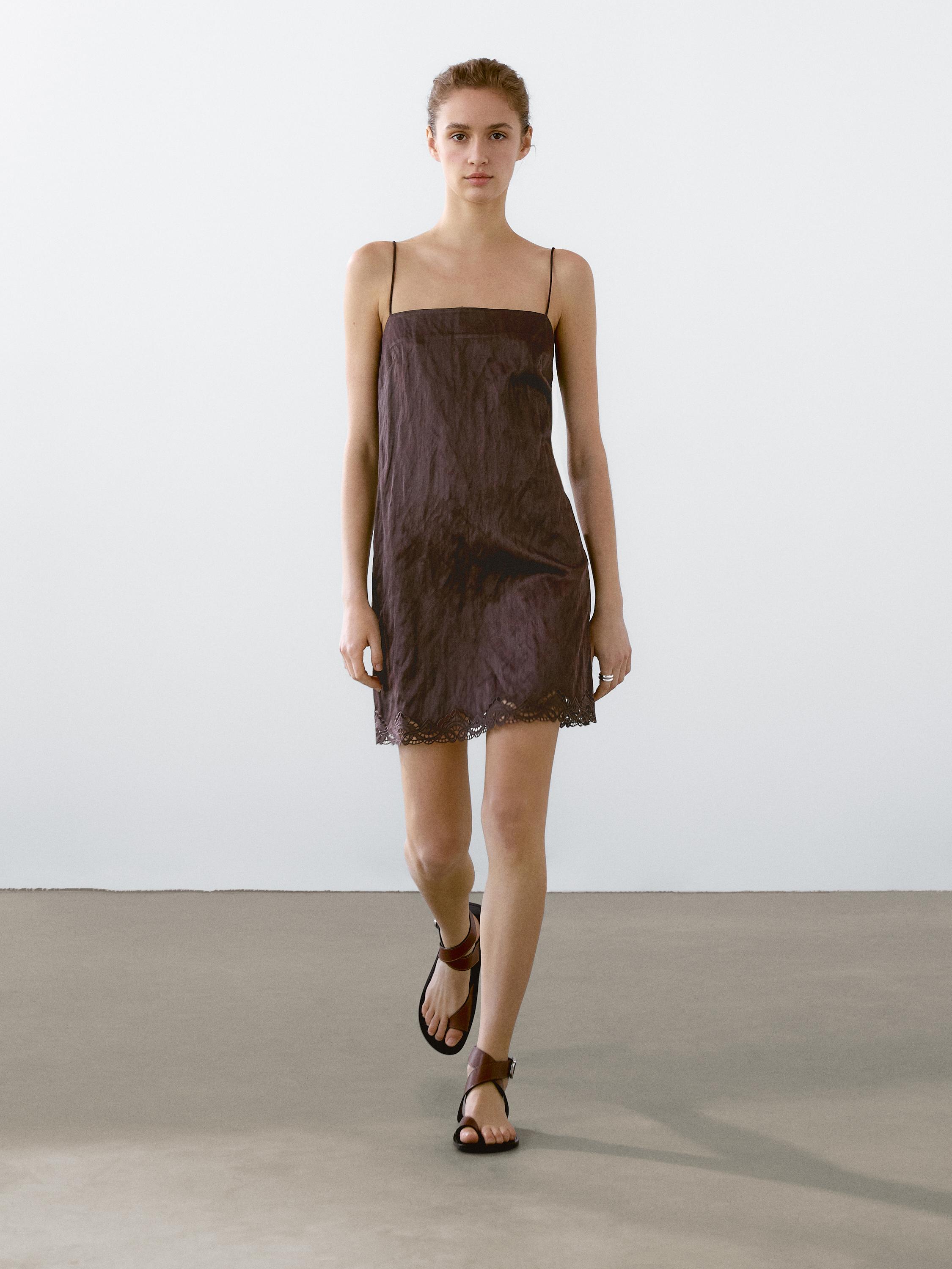 ANDMARY】Zoe fur mini dress