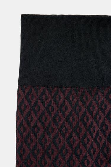 JACQUARD SEAMLESS SKI COLLECTION LEGGINGS - Burgundy by Zara - Image 5