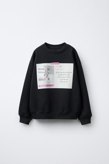 BALLET PHOTOGRAPH SWEATSHIRT - Anthracite grey by Zara - Image 0