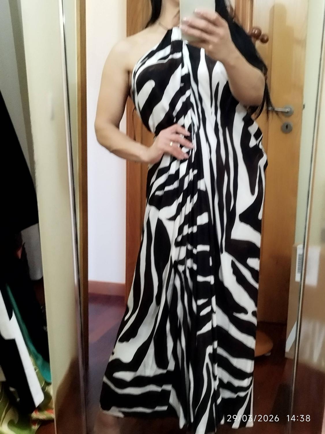 ZW COLLECTION ANIMAL PRINT HALTER DRESS - Image 8