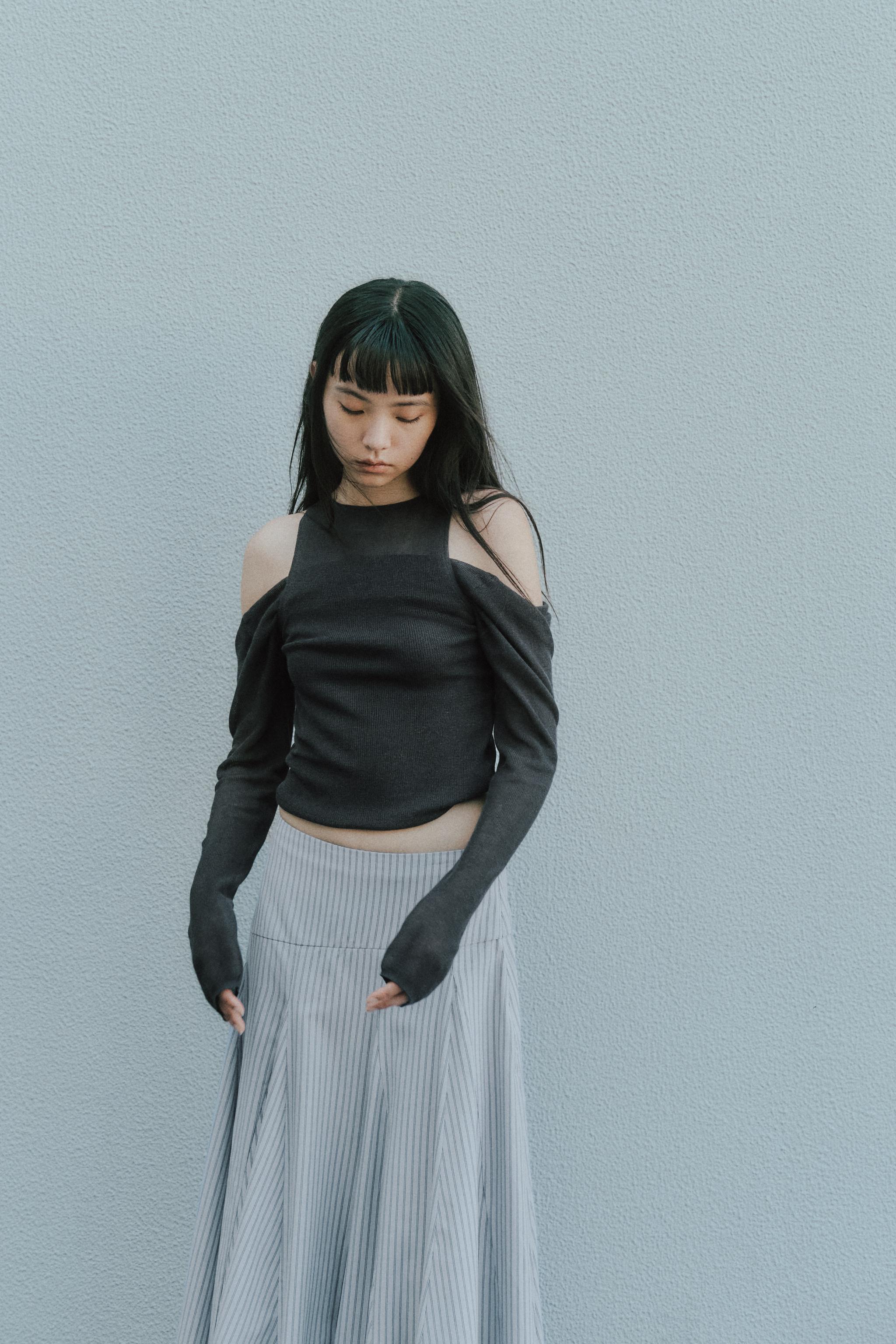 マルチポジションニットトップス - ネイビーブルー | ZARA Japan