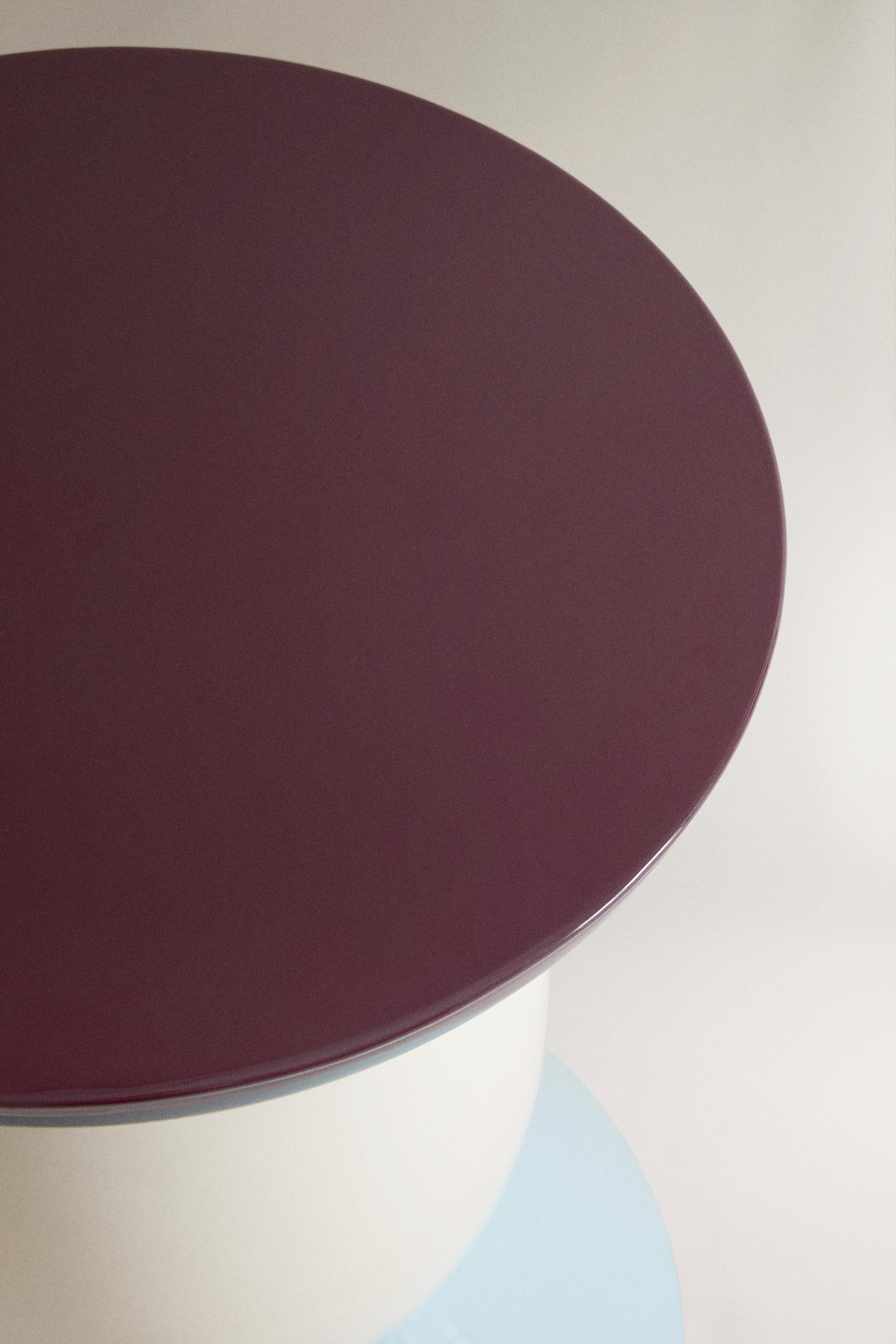GEOMETRIC METAL SIDE TABLE