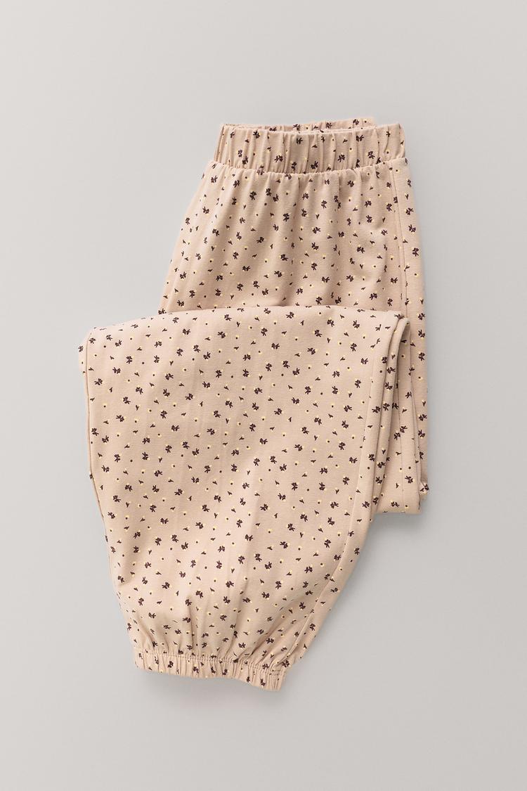 6 14 anos pijama bombacho flores