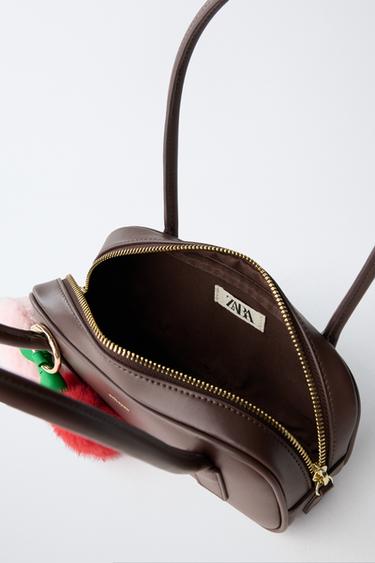 SHOULDER BAG WITH CHARMS - Brown by Zara - Image 3