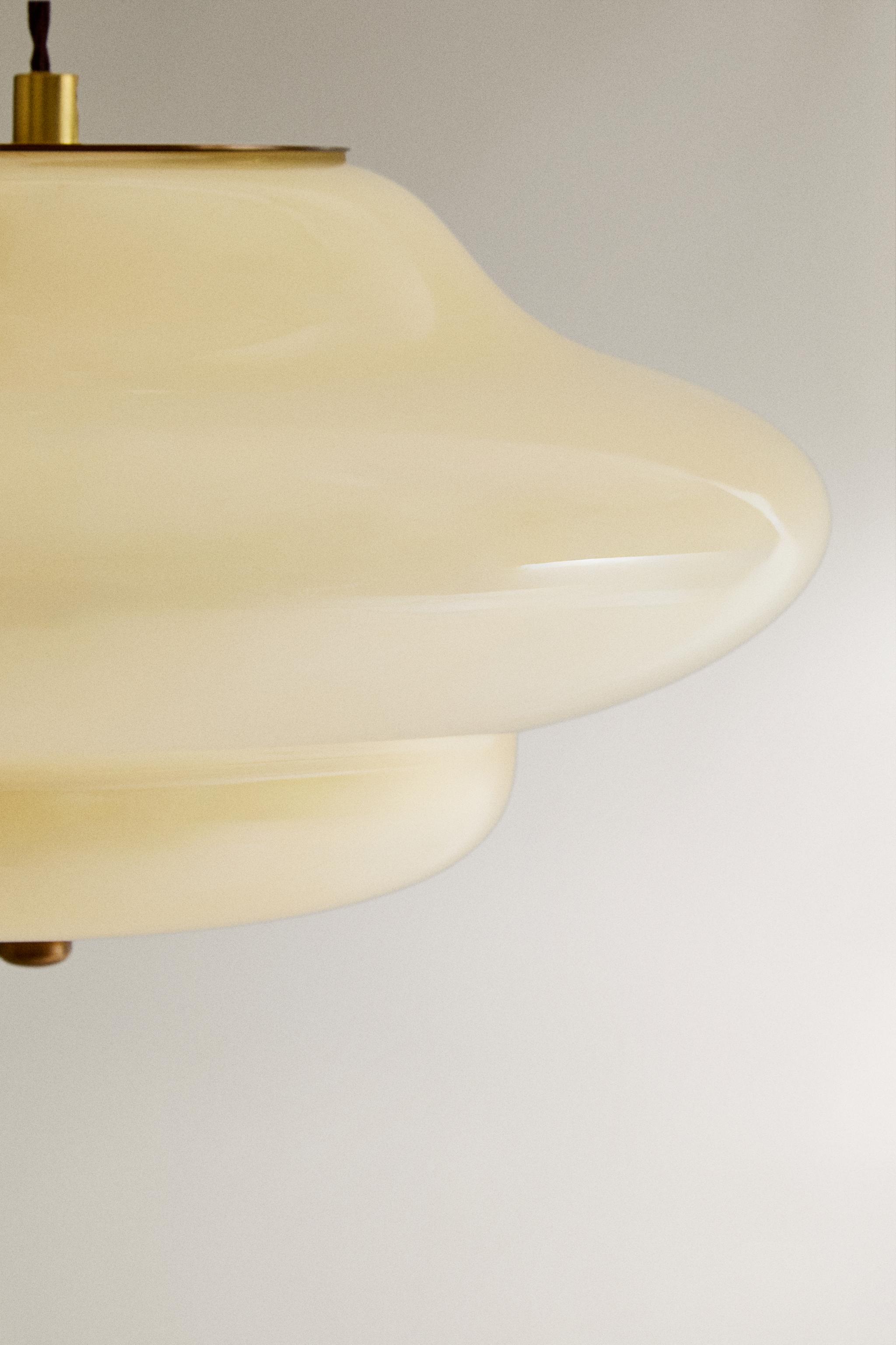LARGE GLASS CEILING LAMP