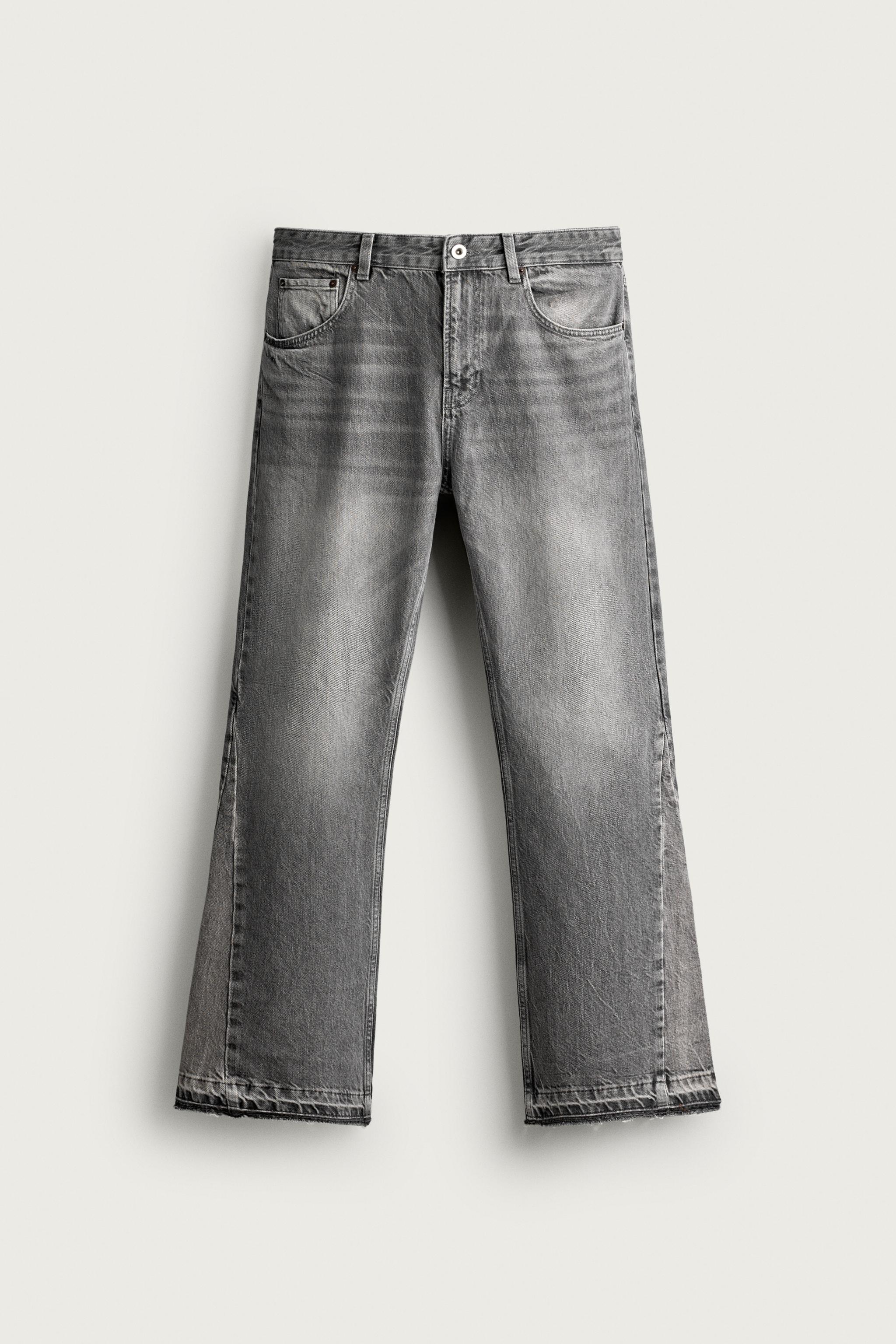 FLARE FIT JEANS — Gray