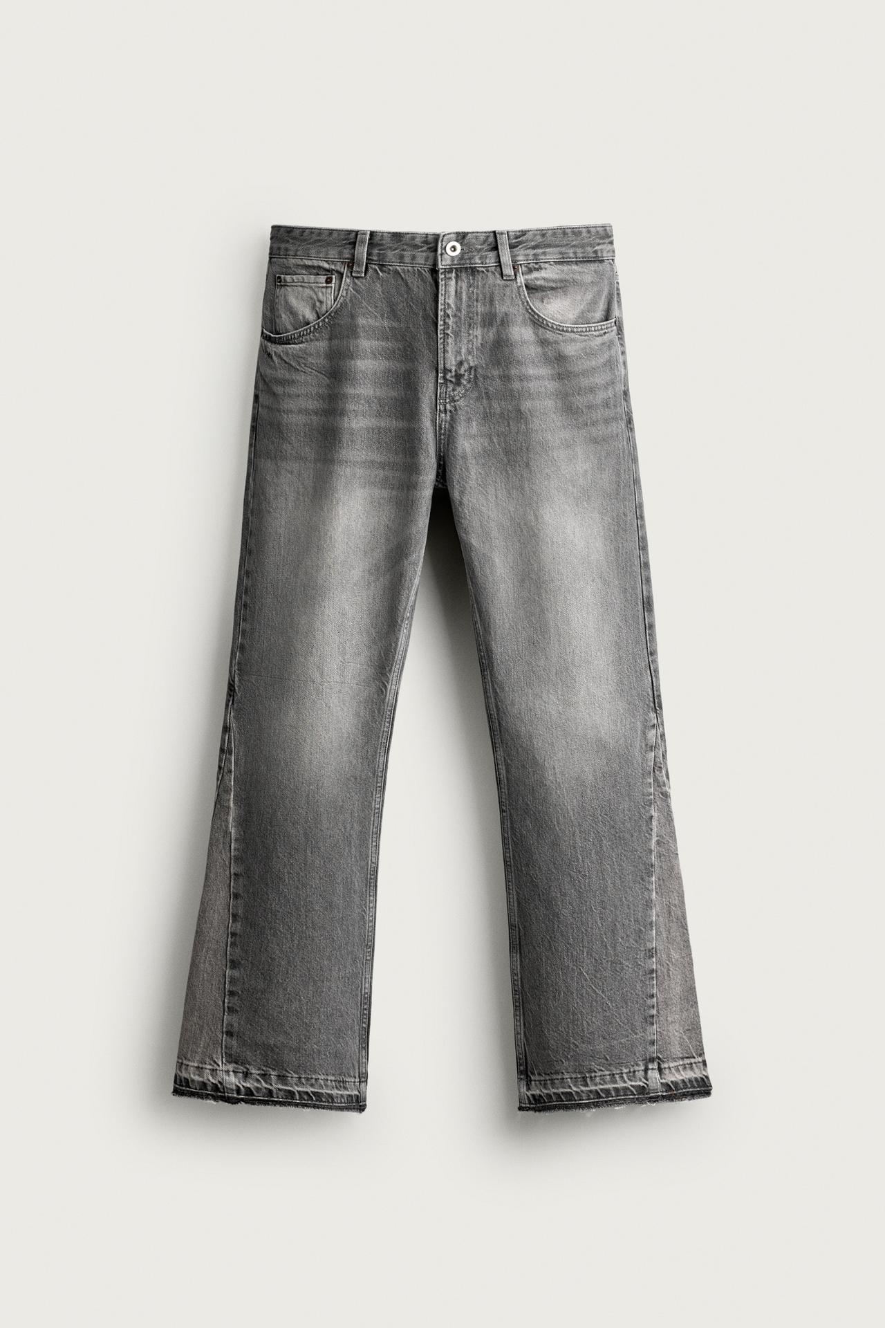 FLARE FIT JEANS — Gray