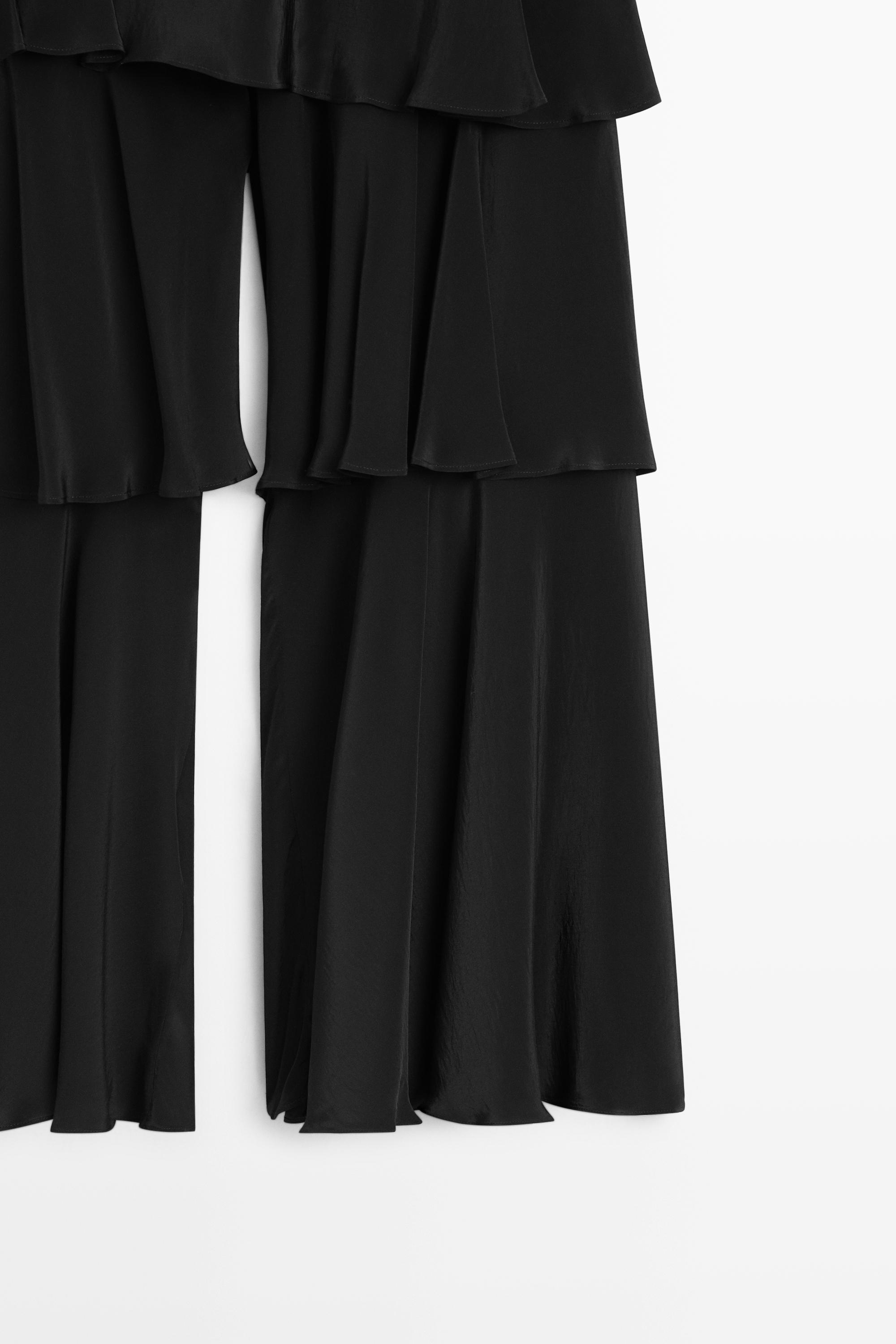 Jupe culotte fluide détail volants