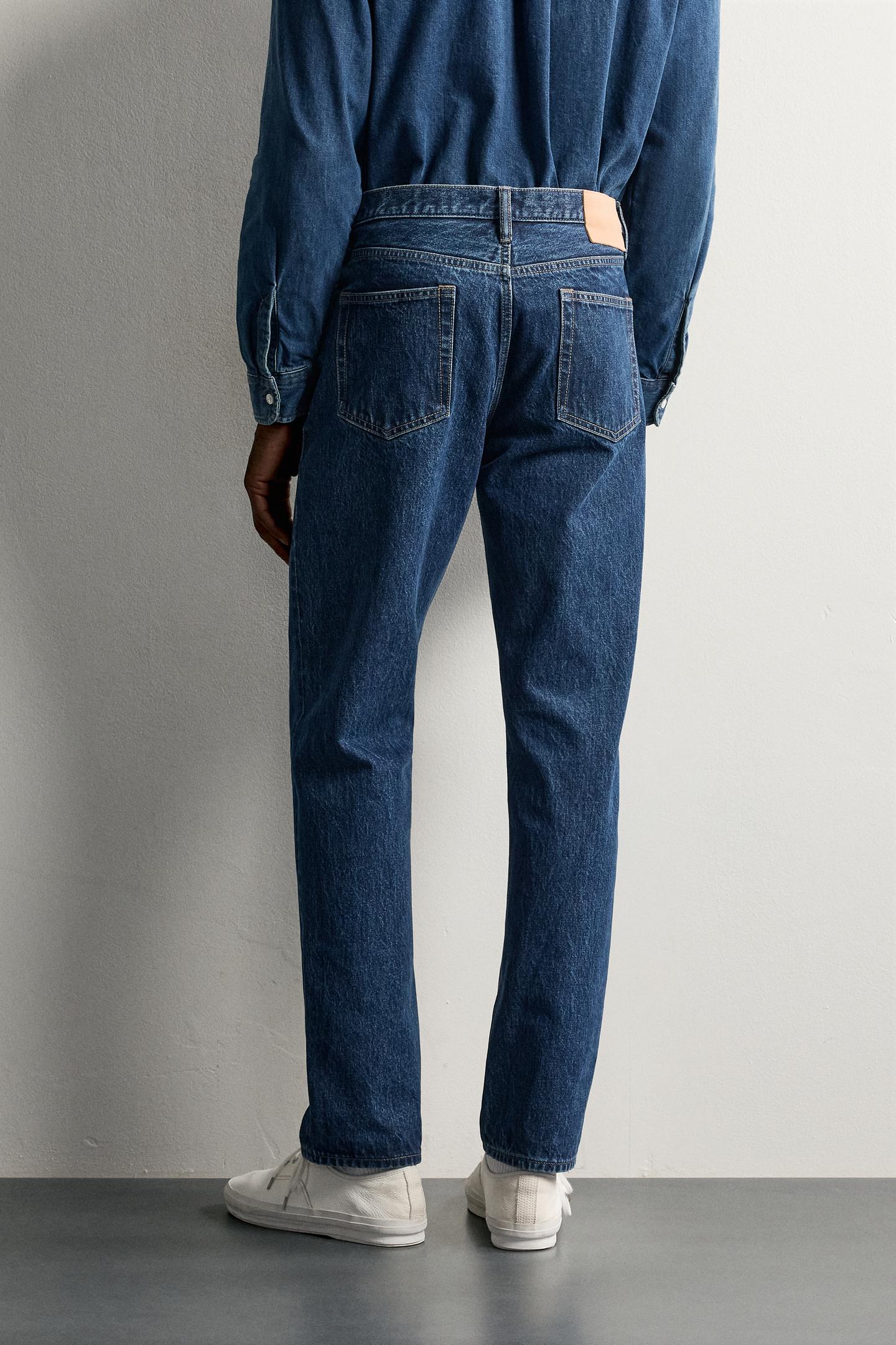 Мужские джинсы Zara Regular Fit, цвет: Синий — фото 3