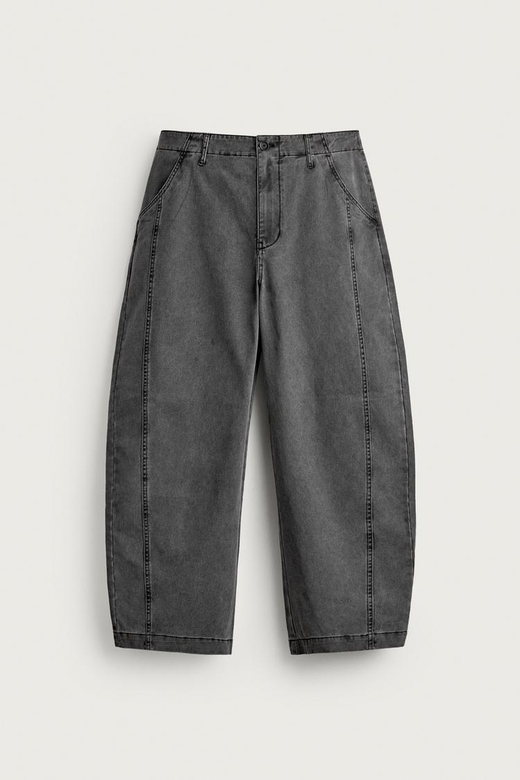Pantalon balloon fit costuras