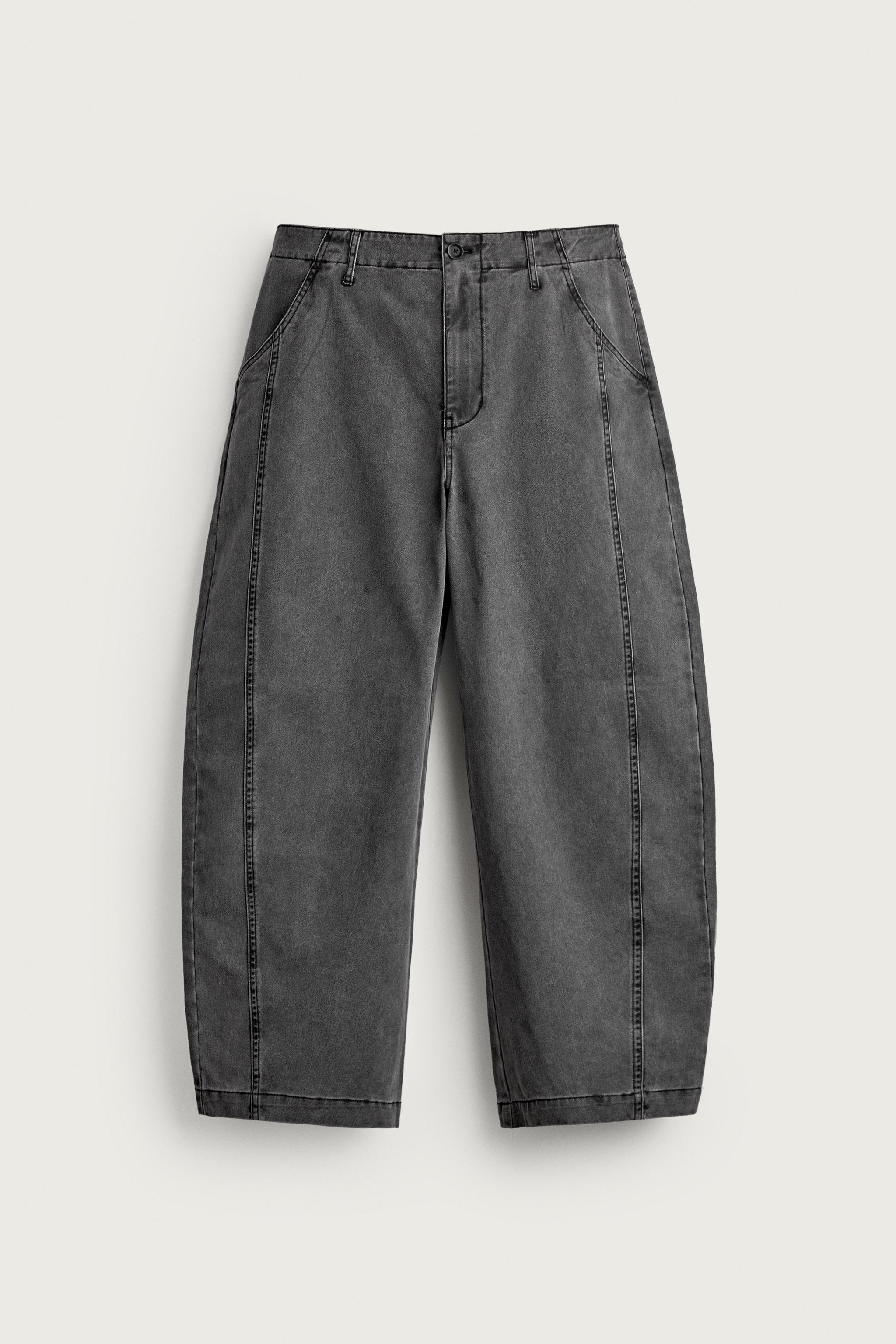SEAMED BALLOON FIT PANTS