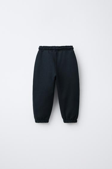 JOGGING TROUSERS WITH LABEL - Navy blue by Zara - Image 1