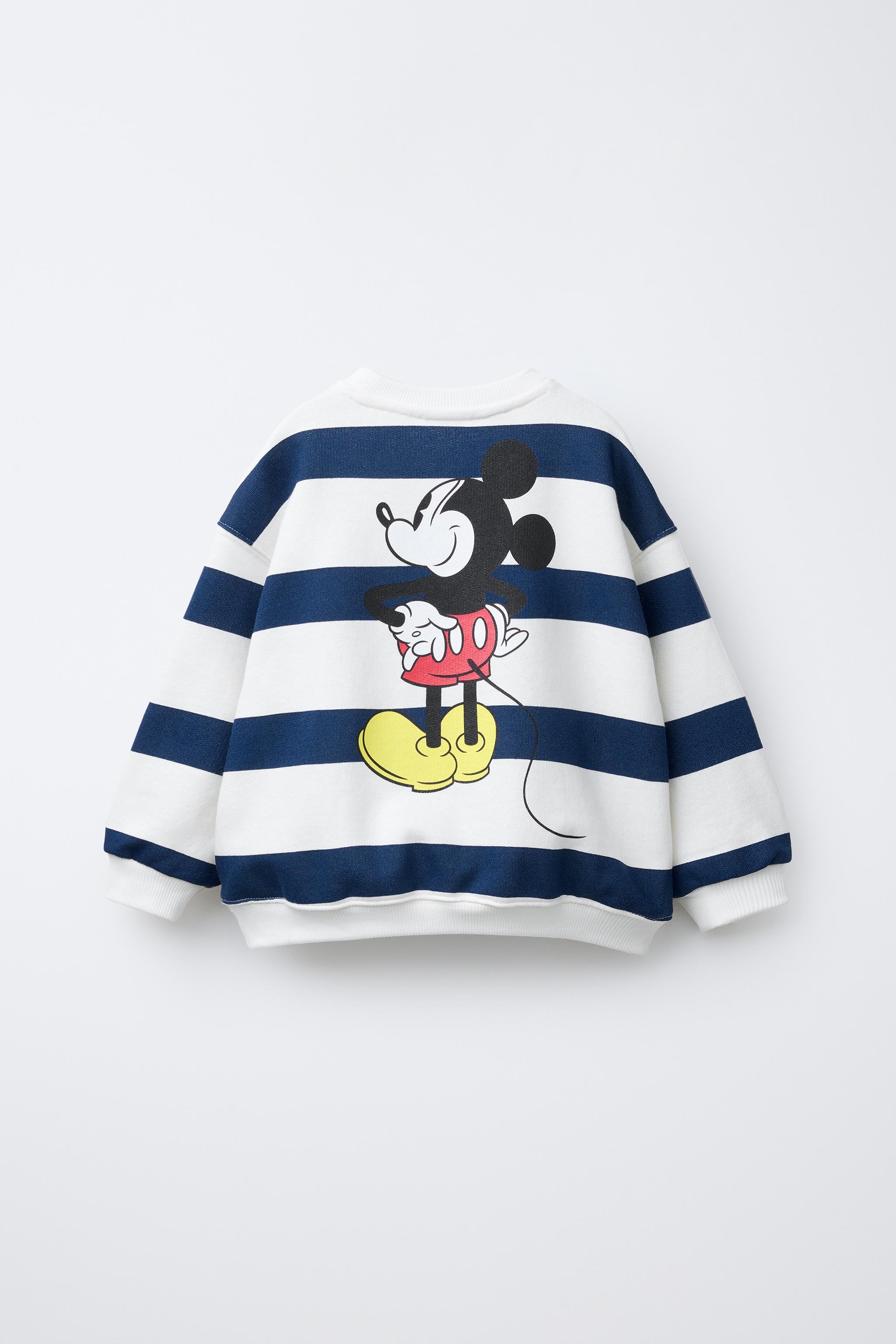 STRIPED MICKEY MOUSE © DISNEY SWEATSHIRT - Blue / White