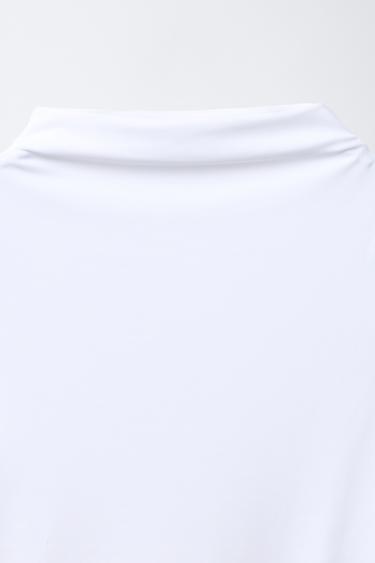 HIGH NECK BODYSUIT - White by Zara - Image 2