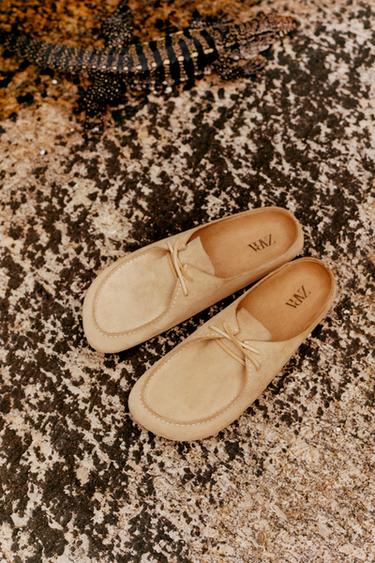 TAMANCO DE COURO - Bege da Zara