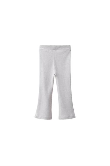 FLARE LABEL LEGGINGS — Sand / Marl 2