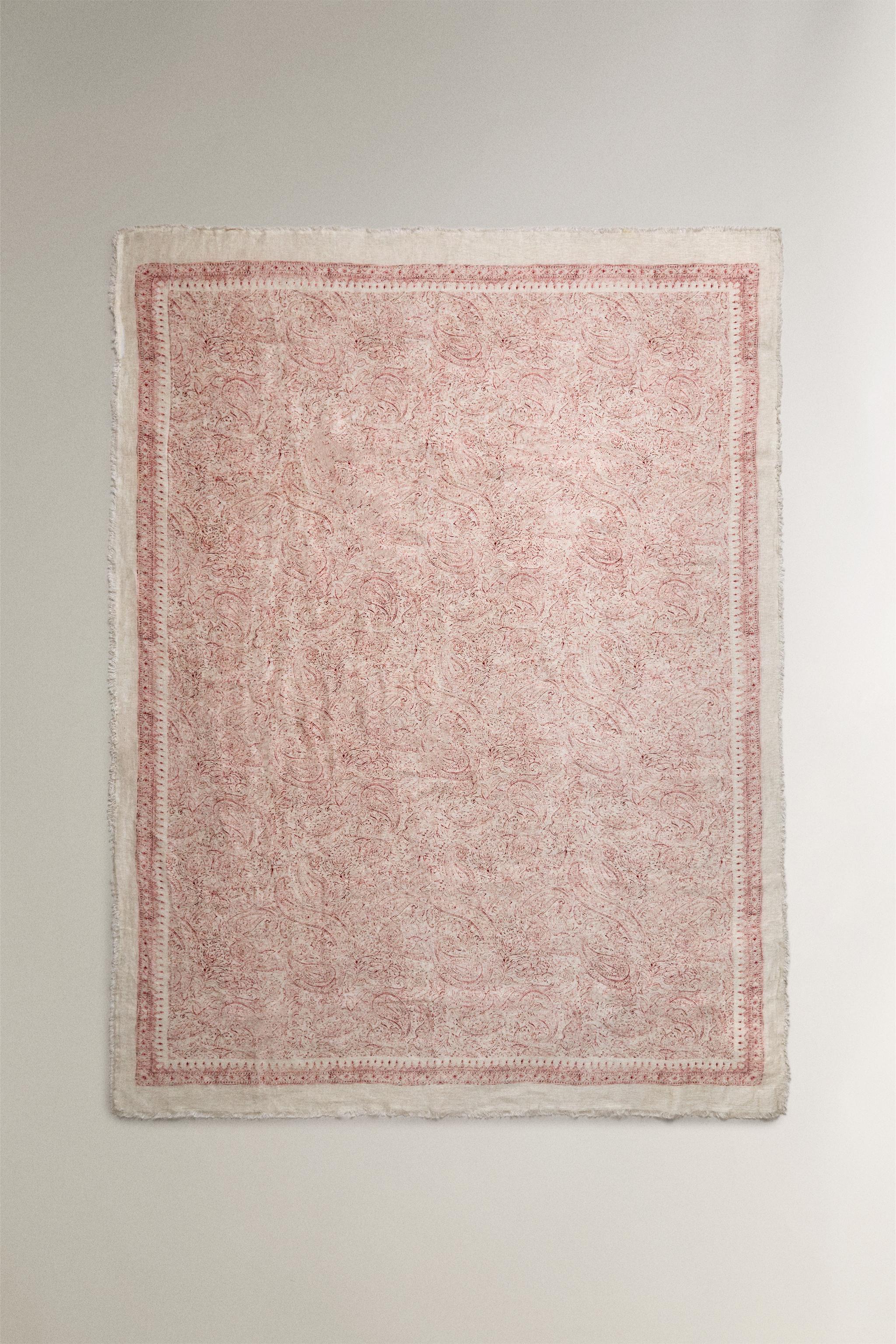 PAISLEY LINEN BLANKET
