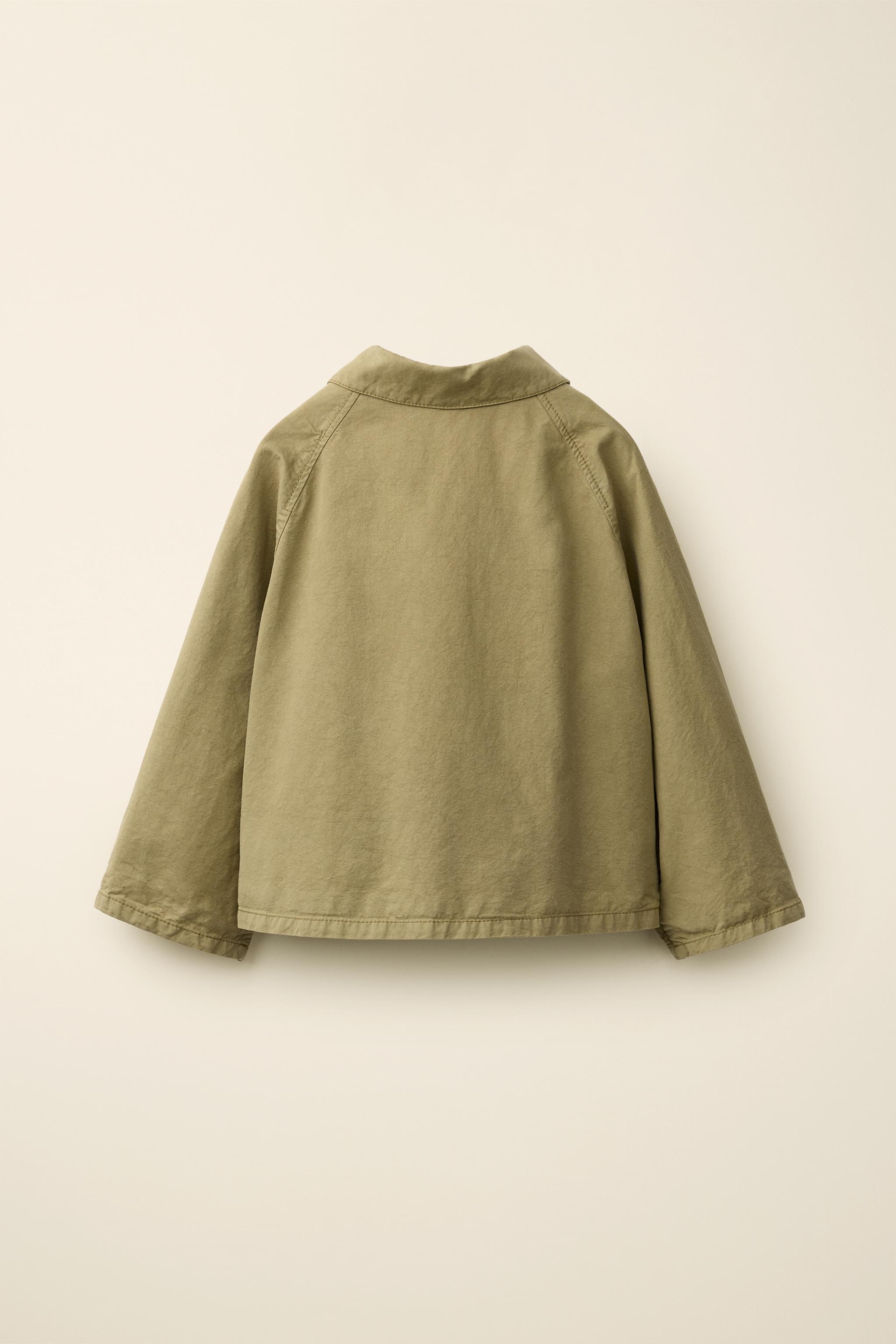 Детские куртки Zara SHORT TRENCH COAT CREATED BY CARAMEL LONDON X — фото 3