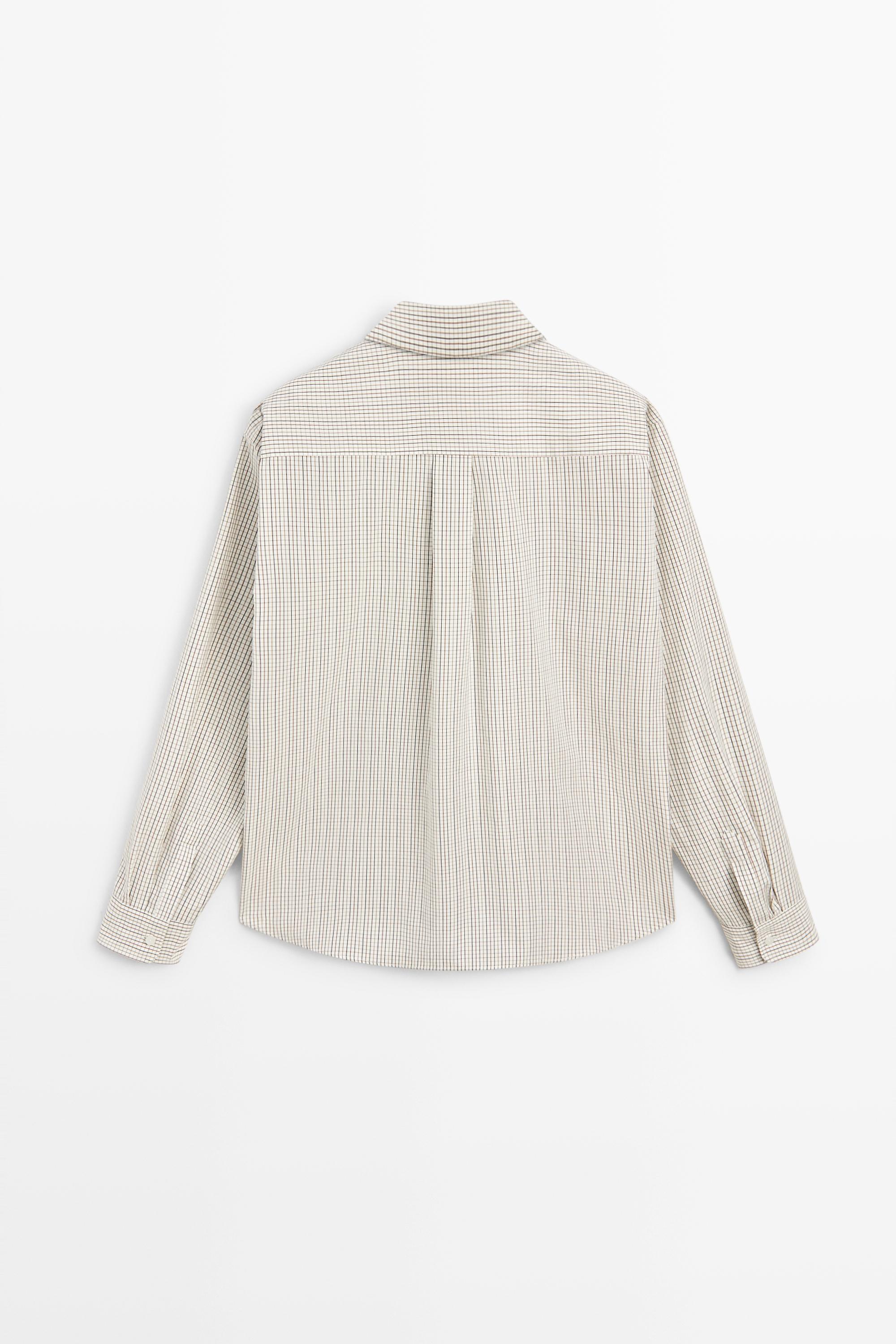 Chemise à carreaux 100 % coton