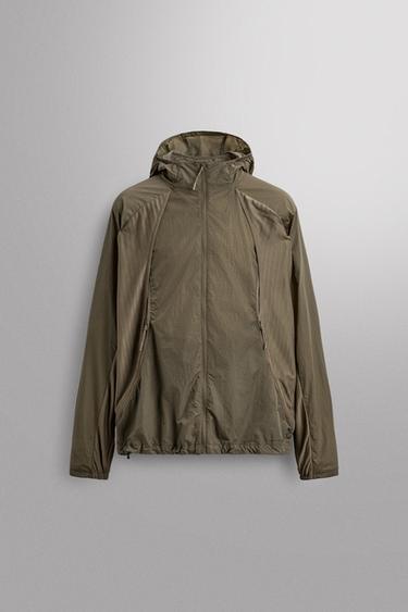 Zara RUNNING WIND BREAKER WITH VENTS - Mid-green
