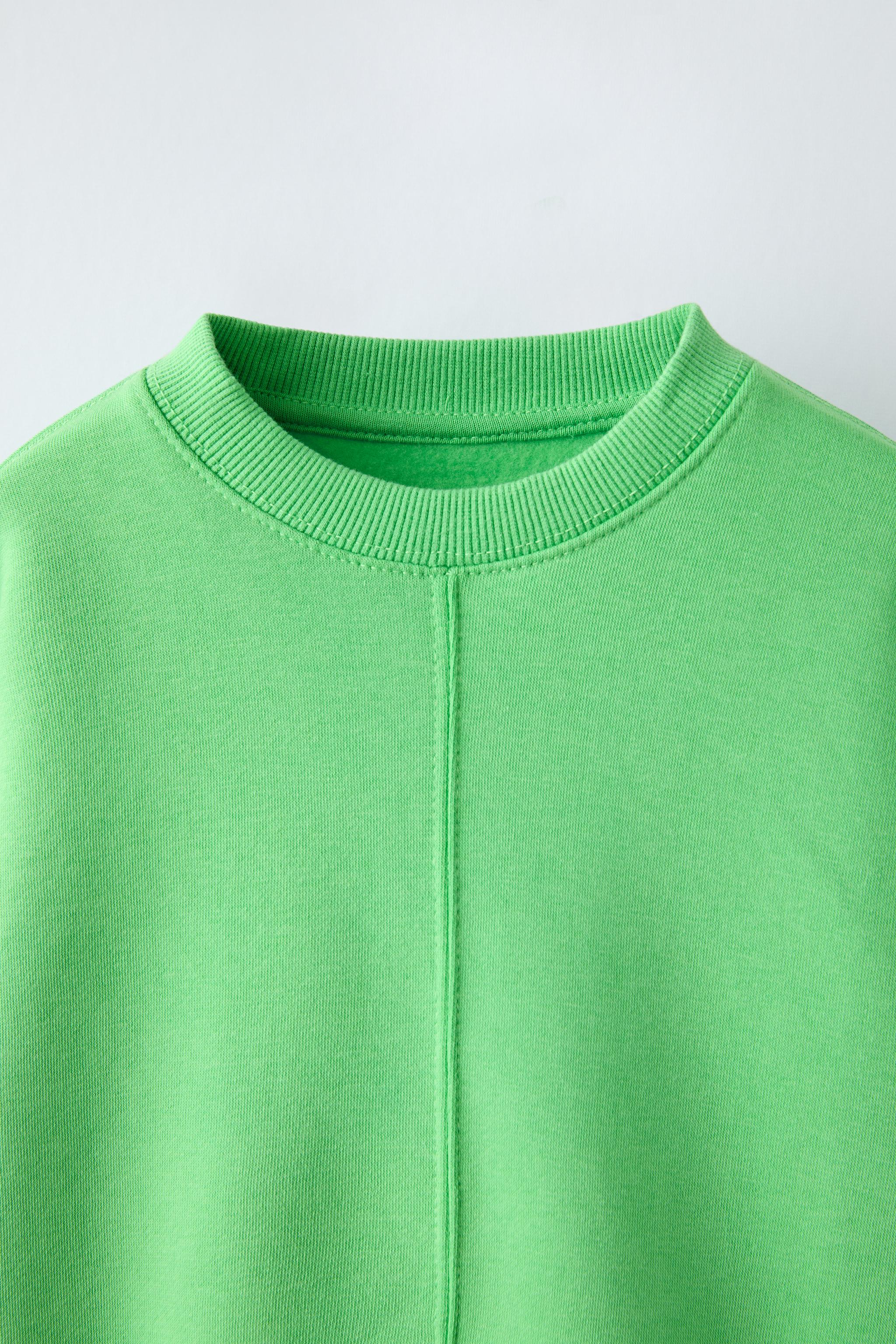 Zara neon sweatshirt sales