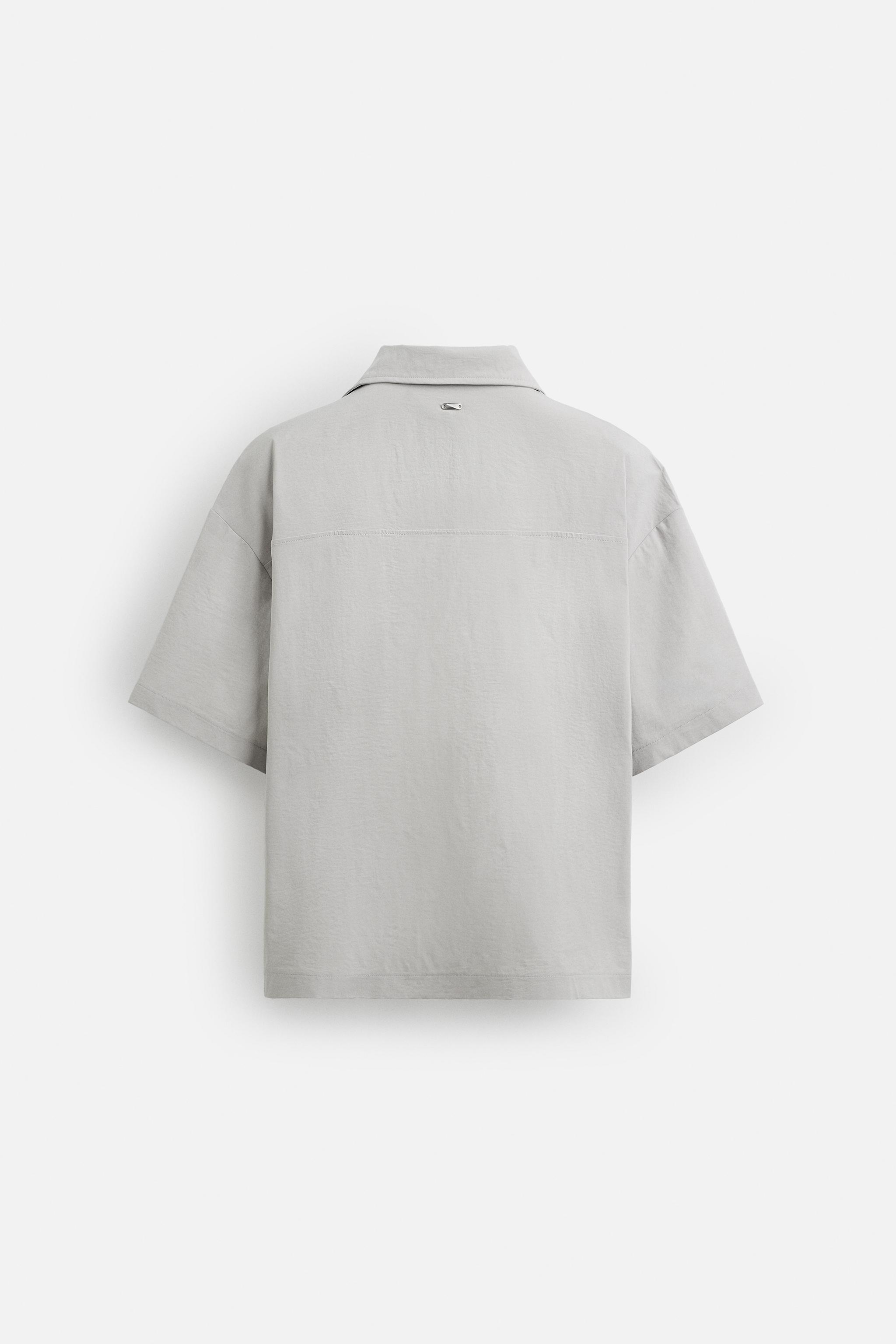 トップス tieme button up T-shirt-GRAY A17800_0SPEA_92E_E.jpg