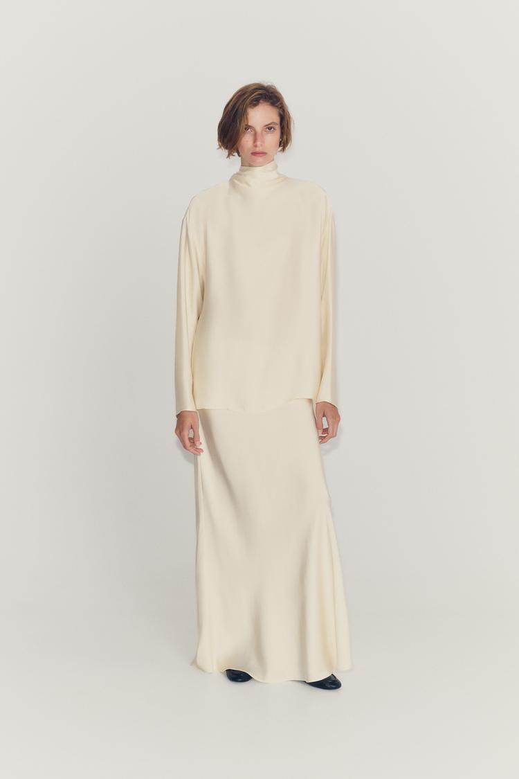 ZW COLLECTION SATIN SKIRT