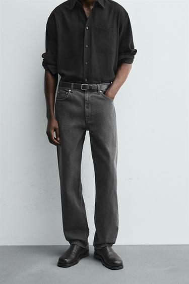 JEAN RELAXED STRAIGHT FIT - Gris moyen de Zara - Image 1