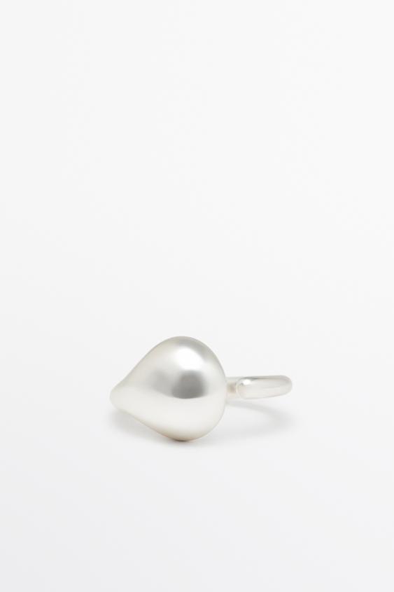 Zara Fluid teardrop ring - Silver - Image 0