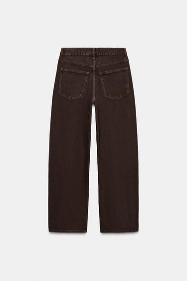 JEAN TRF BAGGY BARREL TAILLE NORMALE - Marron de Zara - Image 8