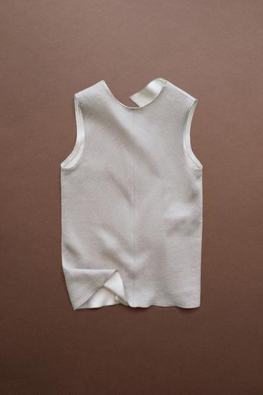 STUDIO Ruffle-detail flowing top — Stone 1