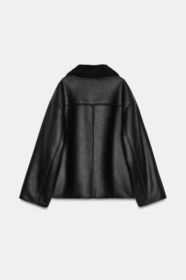 ZW COLLECTION DOUBLE-FACED JACKET - Black by Zara - Image 7