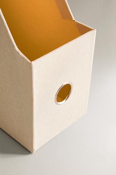 LINEN STATIONERY FOLDER - Ecru by Zara - Image 2