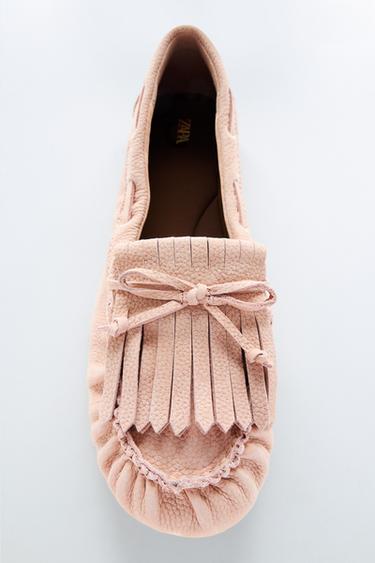 Zara NAHKMOKASSIINID NARMASTEGA - Pink