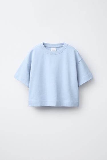 PLAYERA LISA HEAVY WEIGHT - Azul claro de Zara - Imagen 0
