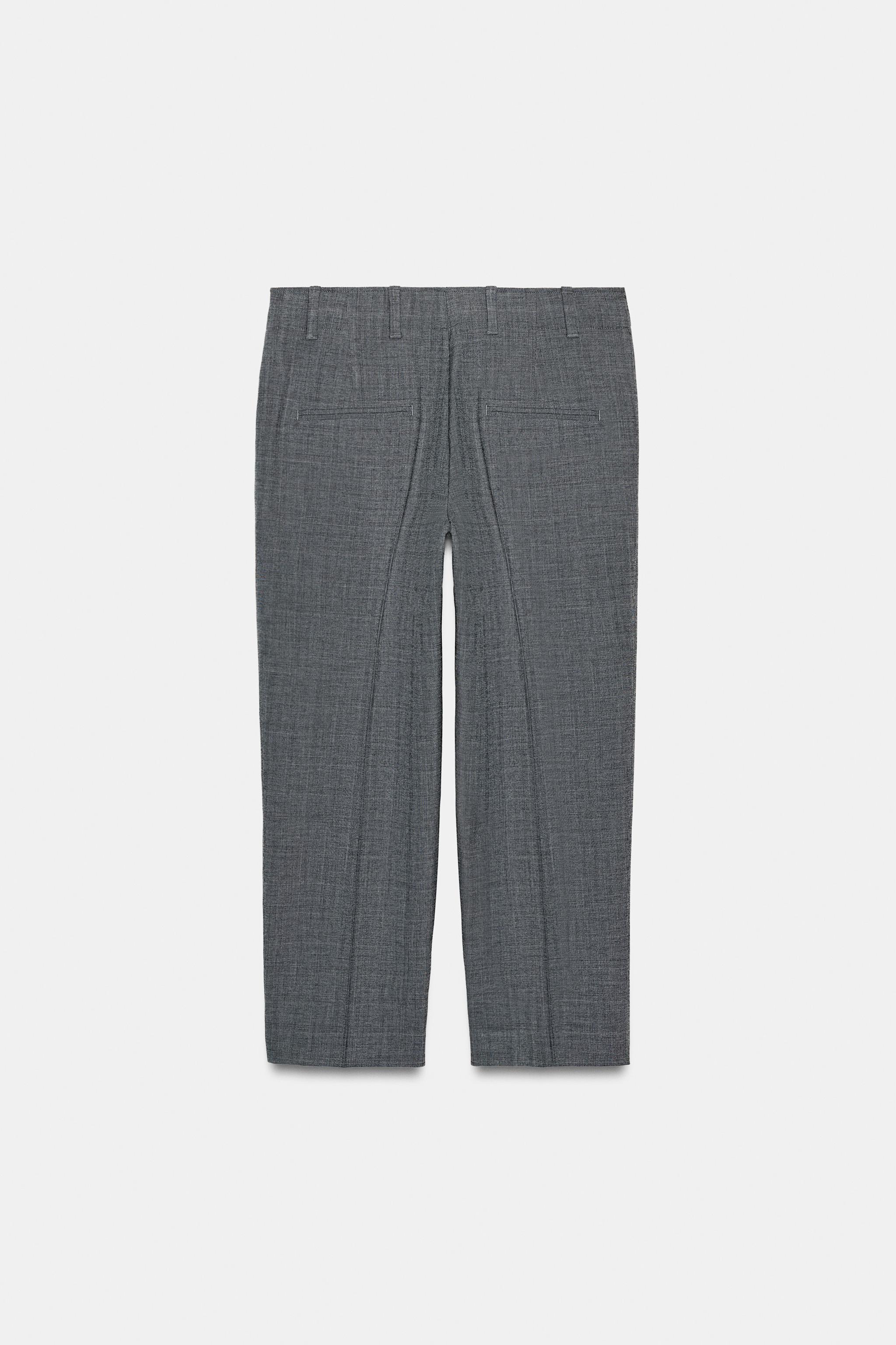 ZW COLLECTION PLAID STRAIGHT PANTS