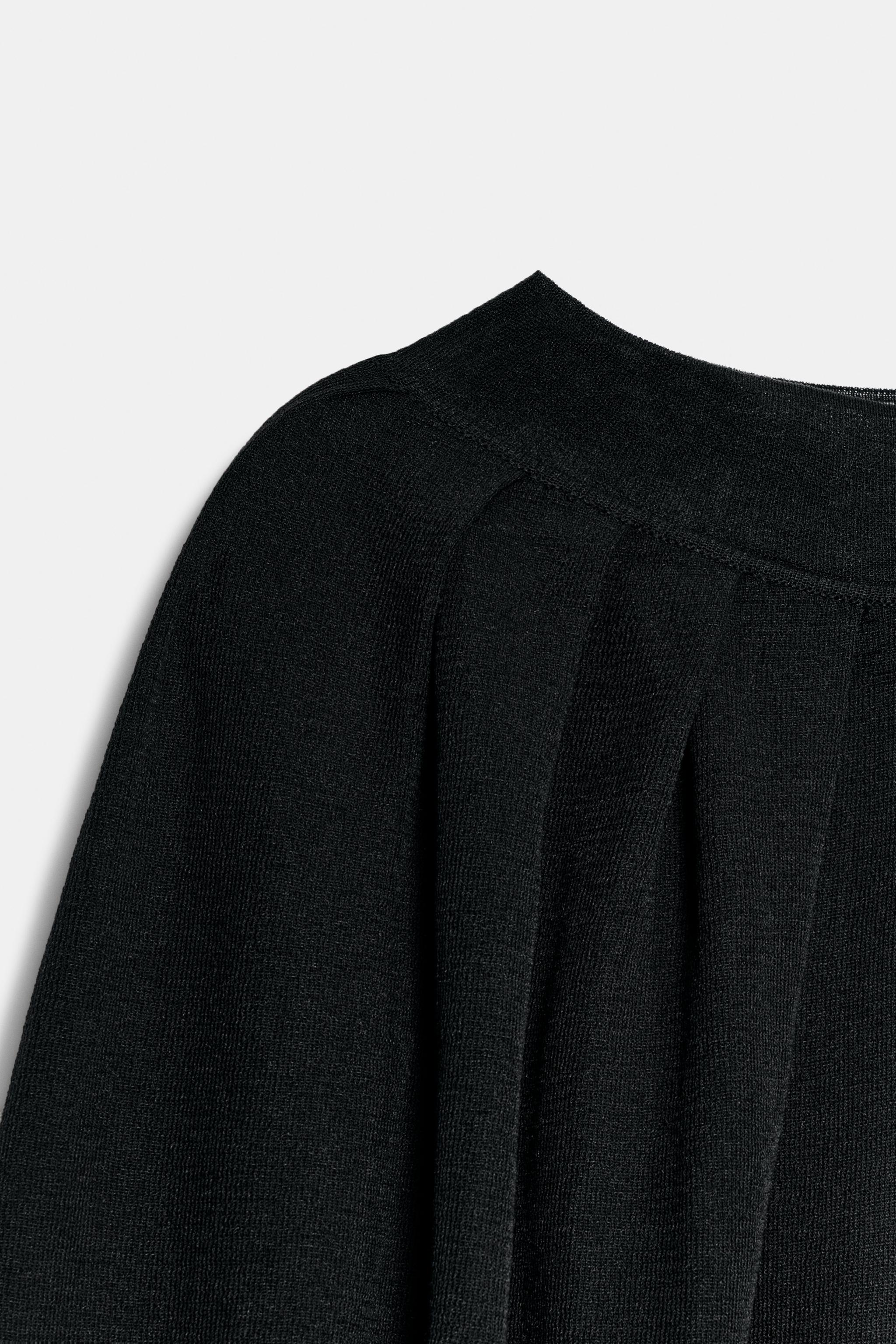 TOP CAPE EN MAILLE FINE