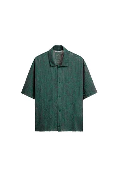 KNIT JACQUARD SHIRT