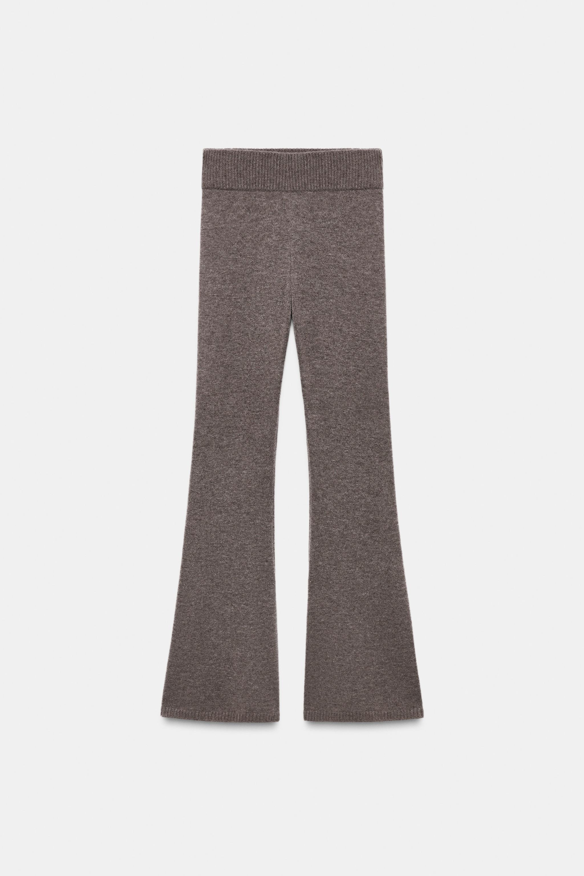 90% WOOL FLARE SKI COLLECTION PANTS - Mink | ZARA United States