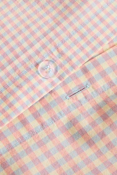 KIDS' GINGHAM COTTON DUVET COVER - Multicoloured by Zara - Image 3