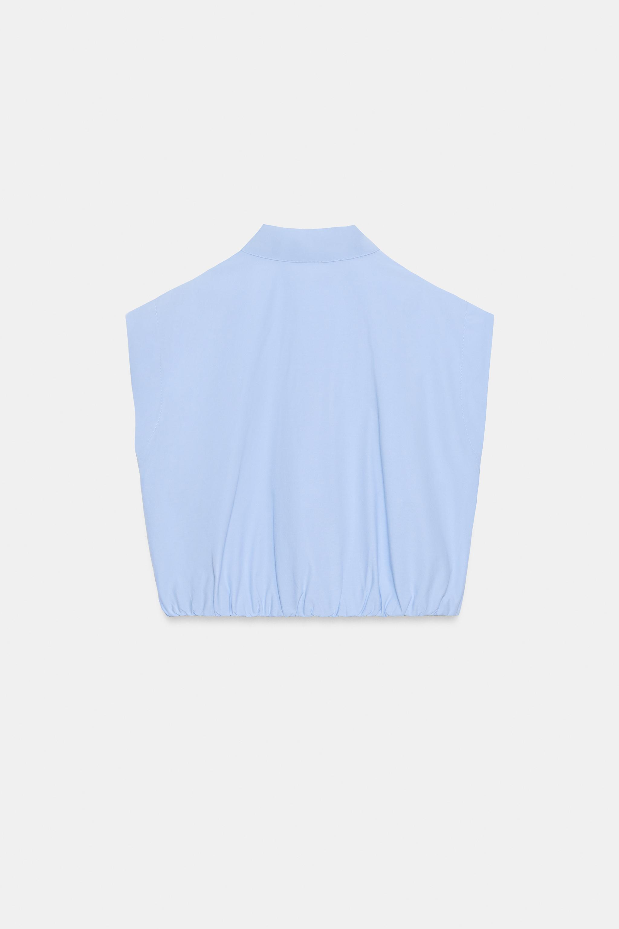 BALLOON CROPPED SHIRT