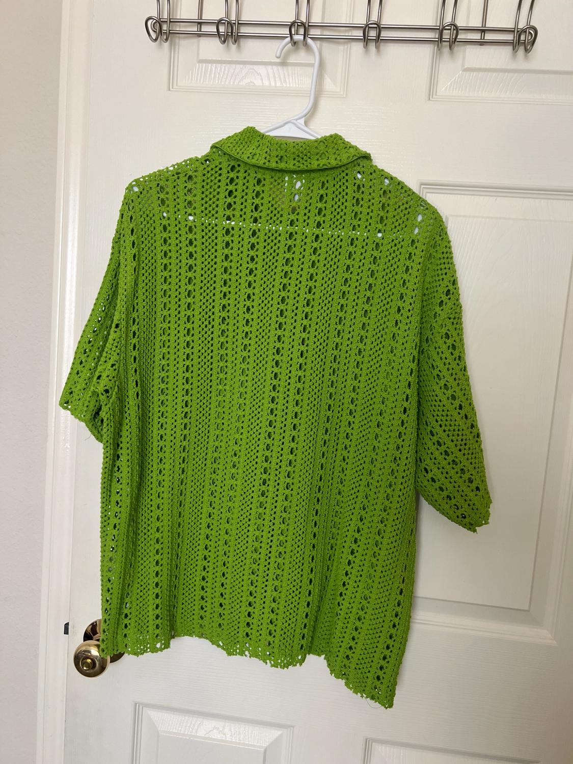 CROCHET KNIT SHIRT - Image 3