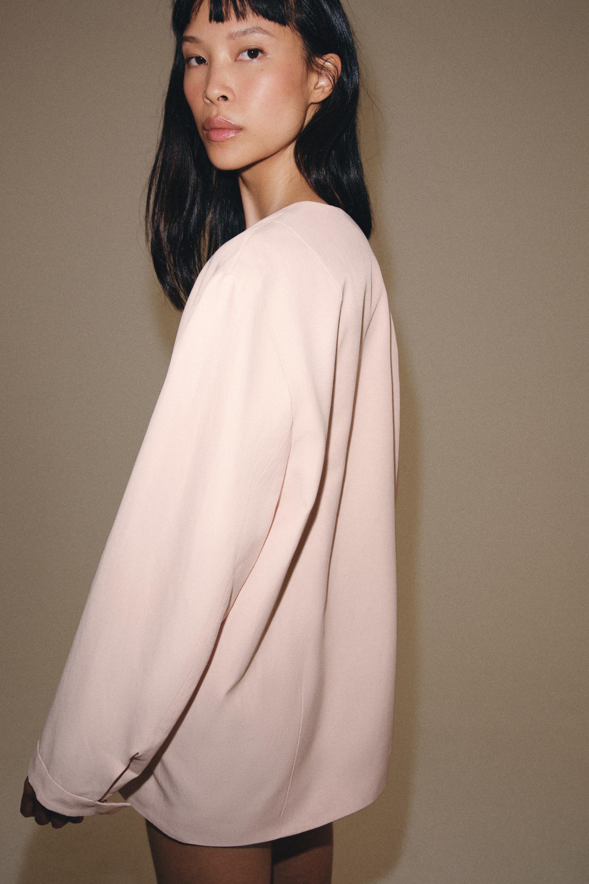 Женские куртки Zara ZW COLLECTION PINK BOMBER JACKET — фото 3