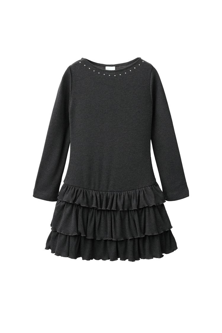Vestido volantes tachas
